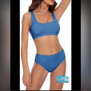 Elegant Blue Bikini Set for Women